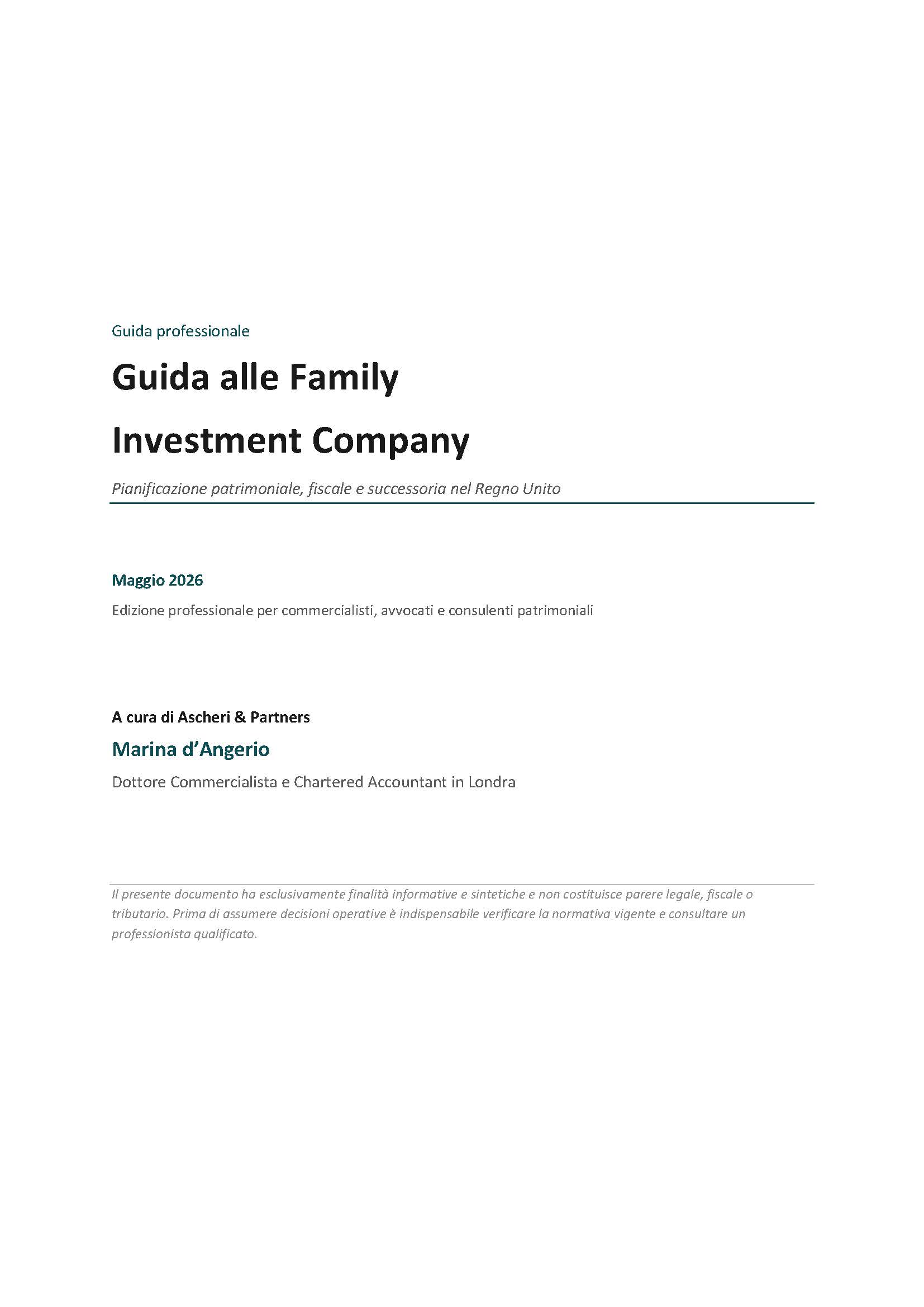 Guida alle Family Investment Company